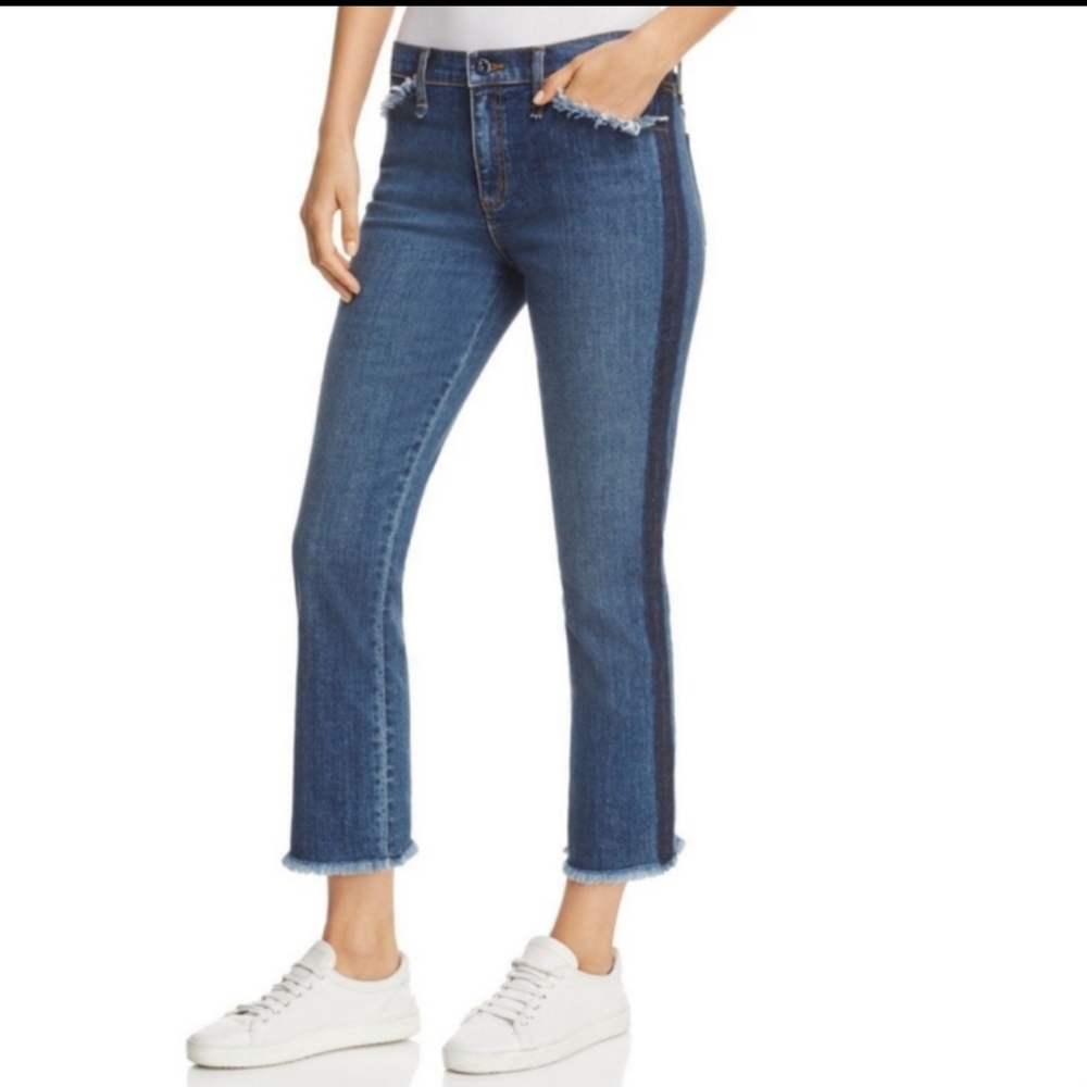Tory Burch | Harley Jeans Rain Wash Raw Frayed Hem Jeans Womens Size 26